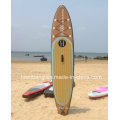 Wooden Pattern Light Weight Inflatable Surf Board for Sale